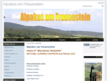 Tablet Screenshot of alpakas-am-frauenstein.de
